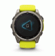 fēnix 8 – 51 mm, Solar, Sapphire Sapphire, Titanium with Amp yellow/graphite silicone band - 010-02907-21 - Garmin
